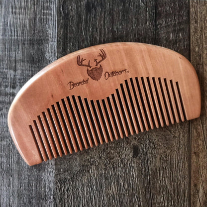 Beard Comb made from Fine Cherry Wood
